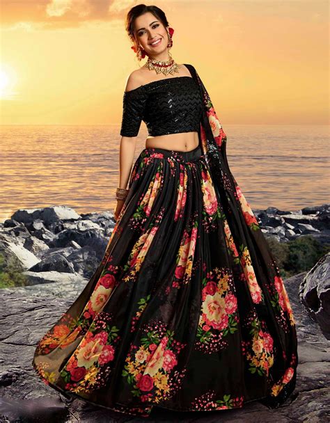 black blouse lehenga|types of lehenga blouse.